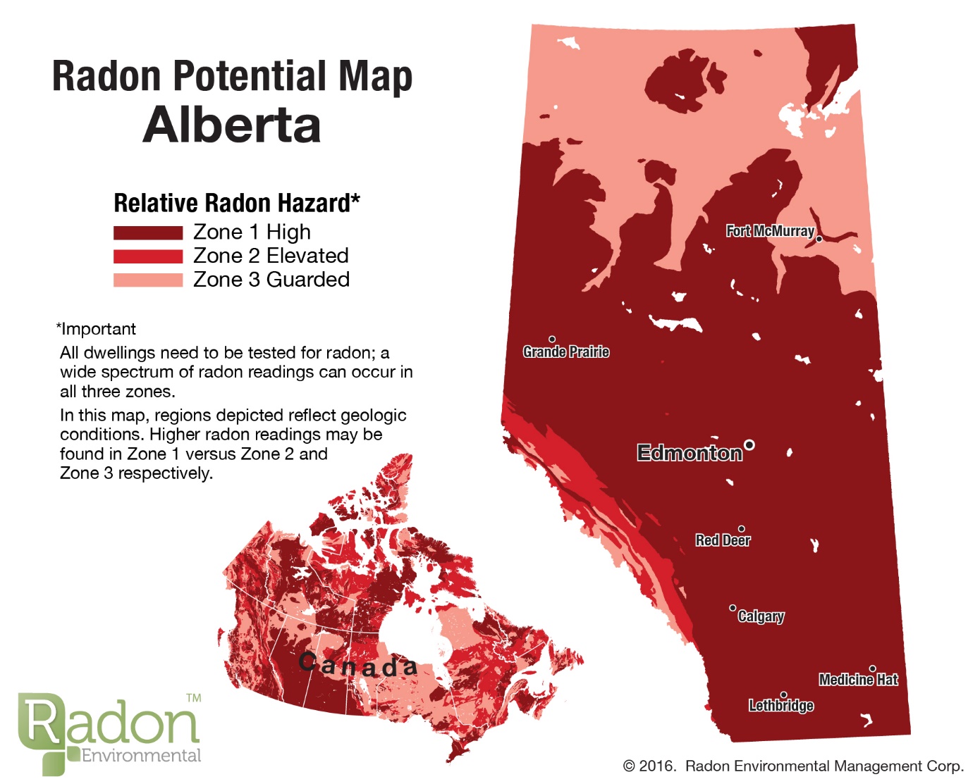Radon Zone Map